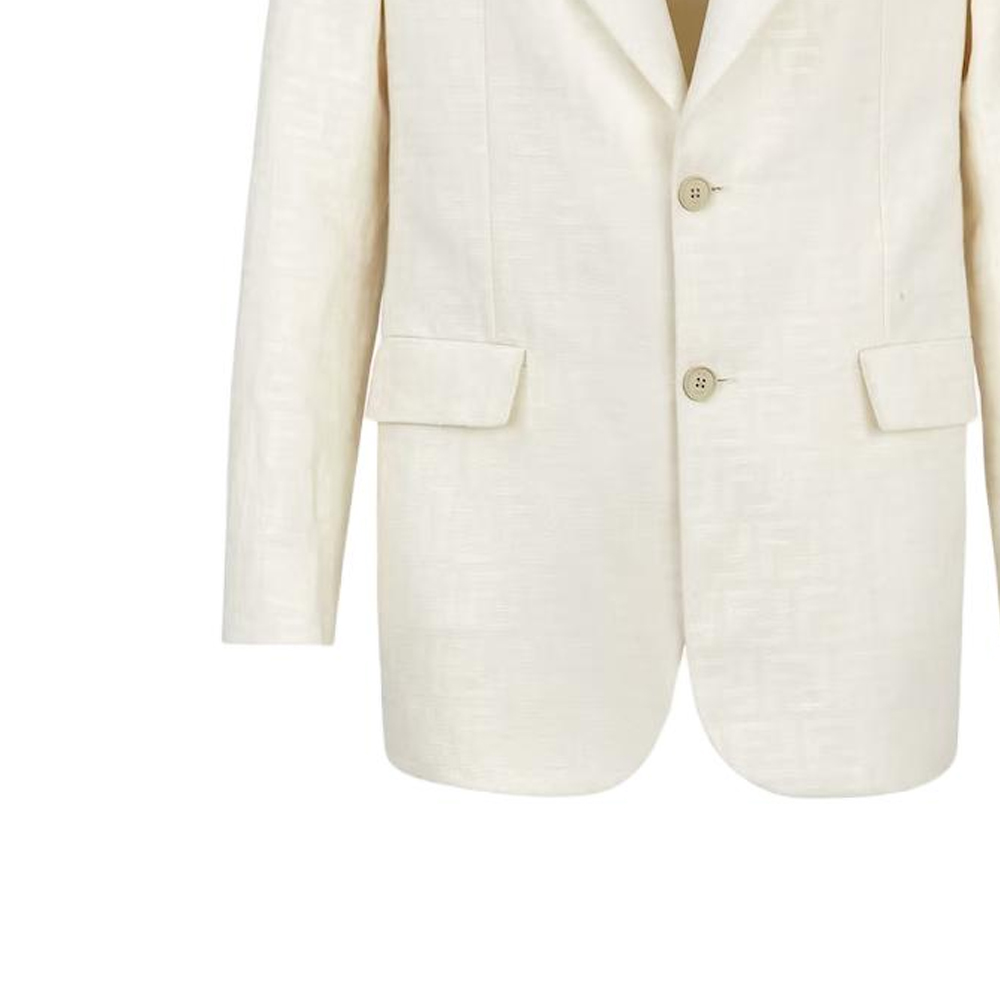 Sizing 芬迪 白色单排扣长袖西装外套 FJ0768AR94F1MTI