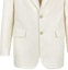 Sizing FENDI White Solid Single-Breasted Long-Sleeve Blazer Jacket FJ0768AR94F1MTI