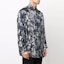 Shop FENDI Abstract Print Long Sleeve Shirt Men’s Gray FS0876AITAF0DUC