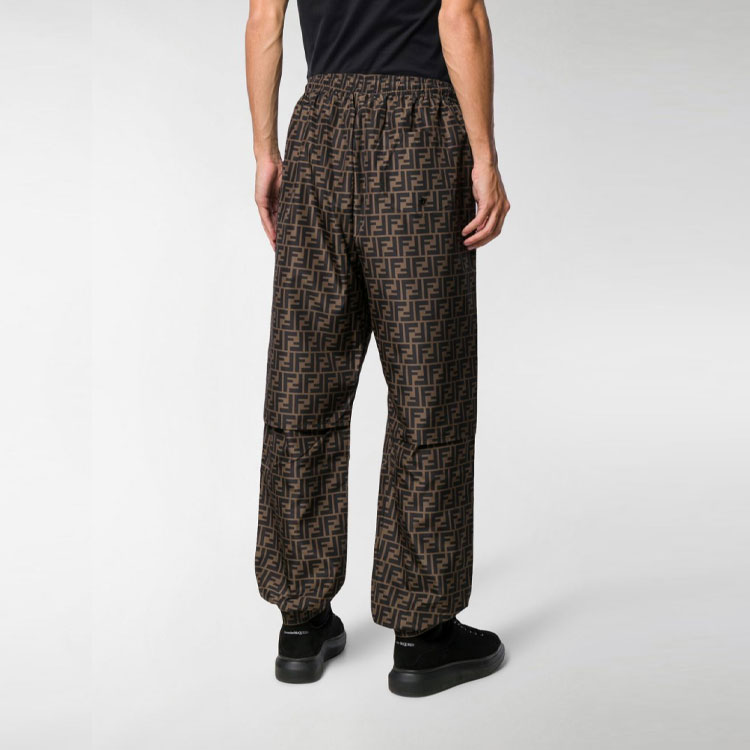 Purchase FENDI 男士全覆盖Logo棕色休闲裤 FAB527A797F13IZ