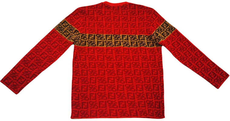 Fendi 全印红色长袖徽标卫衣 男女通用 FY1137AILKF0XLP Buy Fendi 全印红色长袖徽标卫衣 男女通用 FY1137AILKF0XLP