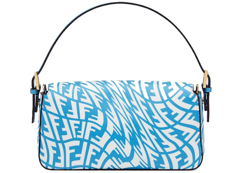 Order Bolso de Hombro Fendi Baguette 1997 Mediano Azul