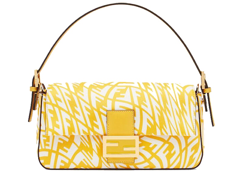 Fendi Baguette 1997 Shoulder Bag Medium Yellow
