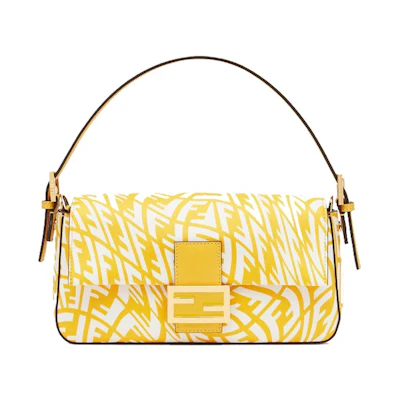 Fendi Baguette 1997 Shoulder Bag Medium Yellow