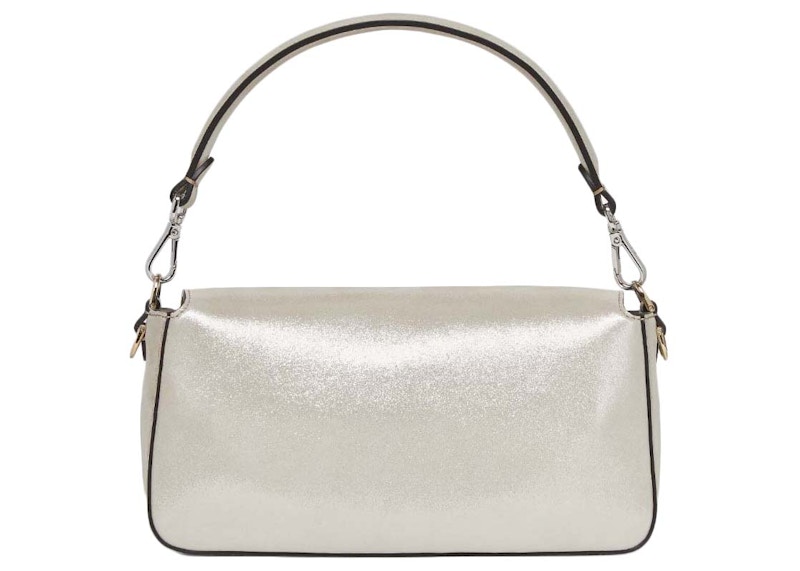 Order プラチナカラーの革アイボリー、フェンディバゲット再版