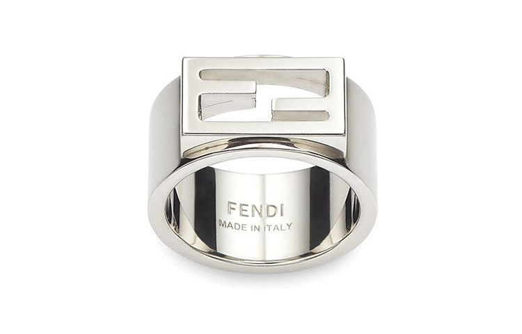 FENDI Baguette Ring Silver 7AJ541B08F0TH0