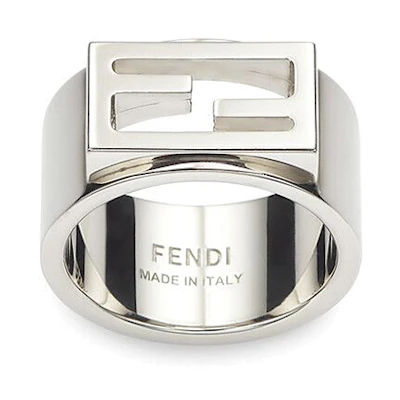 FENDI Baguette Ring Silver 7AJ541B08F0TH0