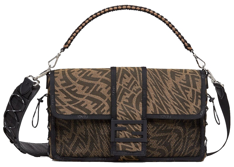 Fendi Baguette Shoulder Bag Large Brown