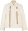 Order FENDI Beige Canvas Jacket with Leather Trim and Single-Breasted Design for Men. FW1291AR9MF1MTG