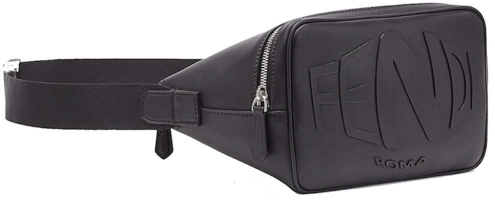 Fendi Belt Bag Roma Logo Hitam Lookbook Fendi Belt Bag Roma Logo Hitam