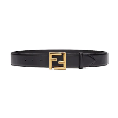 Fendi Belt FF Buckle Black