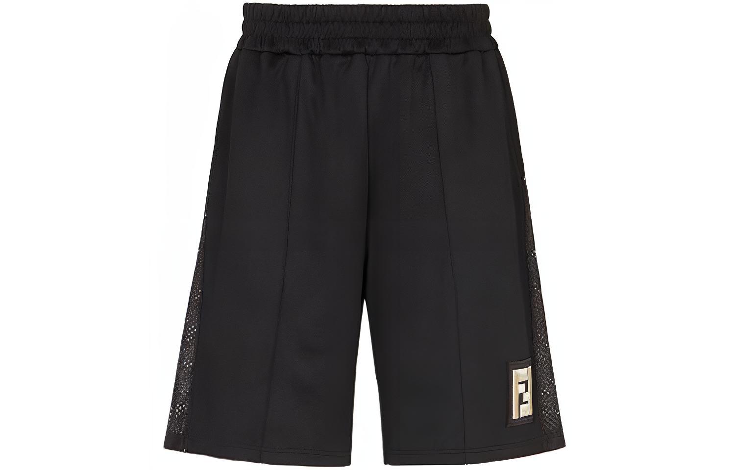 FENDI Black Bermuda Casual Shorts FAB603A528F0GME