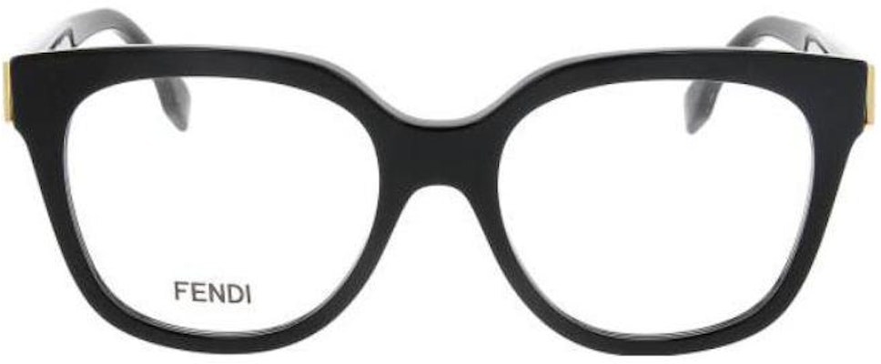 FENDI Black Butterfly Optical Glasses Unisex with Logo Accent Frame Design FE50064I-001 Order FENDI Black Butterfly Optical Glasses Unisex with Logo Accent Frame Design FE50064I-001