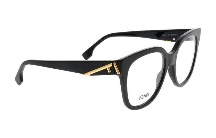 Lookbook FENDI 黑色蝴蝶造型镜框男女通用 光学眼镜 带标志性设计 FE50064I-001