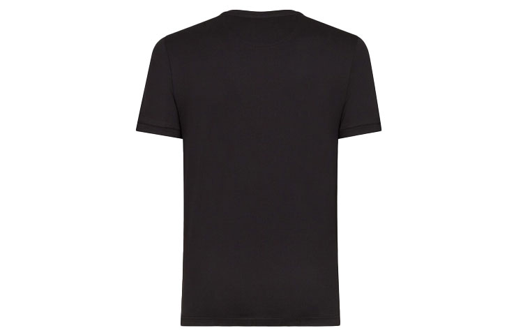 FENDI Black Cotton T-Shirt with Logo FY0894AFRKF0QA1 圖 3