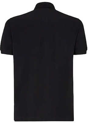 FENDI Black Embossed Solid Polo Shirt FY0985AAONF0QA1 Lookbook FENDI Black Embossed Solid Polo Shirt FY0985AAONF0QA1
