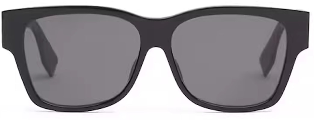 FENDI Black Irregular Sunglasses with Logo Temples Unisex Couple Style. 40081F-01A-57 Lookbook FENDI Black Irregular Sunglasses with Logo Temples Unisex Couple Style. 40081F-01A-57