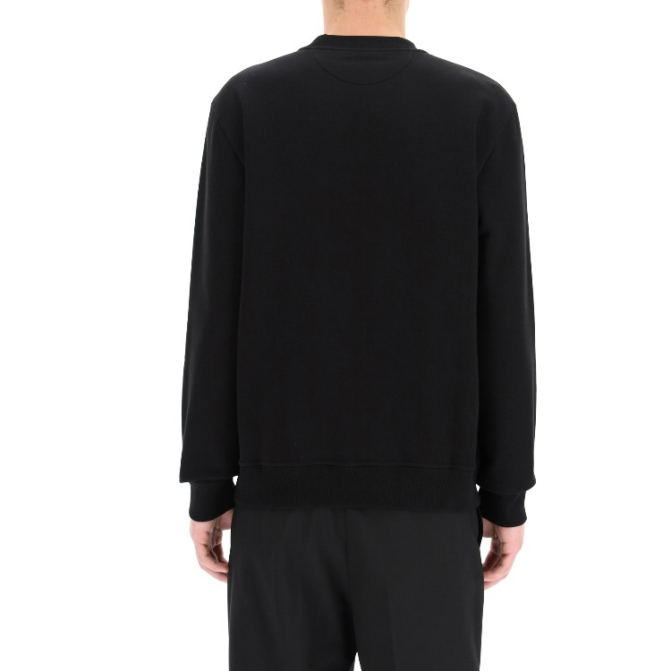 Purchase Fendi 黑色LOGO印花圓領長袖衛衣 FY0178AE05F0QA1