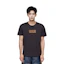 Shop FENDI Baju-T Logo Cetak Hitam Leher Bulat Regular Fit. FY0894A28UF0QA1