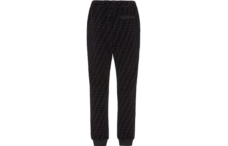 Lookbook FENDI Joggers con Logo Negro SS21 FB0461AFRJF0ABB