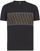 FENDI Black Logo Print Short Sleeve T-Shirt FAF532AD3CF0GME FENDI Black Logo Print Short Sleeve T-Shirt FAF532AD3CF0GME