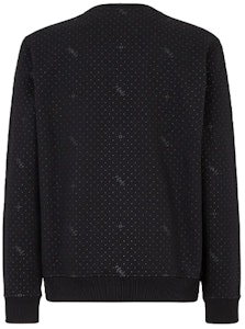 FENDI 黑色LOGO印花長袖圓領運動衫. FY0178AH0KF0QA1 Lookbook FENDI 黑色LOGO印花長袖圓領運動衫. FY0178AH0KF0QA1