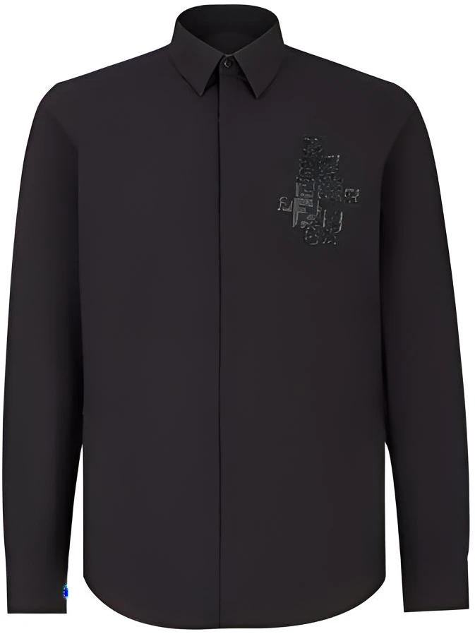 fendi-black-long-sleeve-shirt-with-letter-print-and-pointed-collar-fs-0703-ackpf-0-qa-1