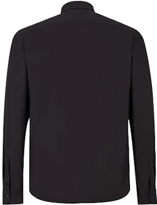 FENDI Camisa Negra de Manga Larga con Estampado de Letras y Cuello Puntiagudo FS0703ACKPF0QA1 Lookbook FENDI Camisa Negra de Manga Larga con Estampado de Letras y Cuello Puntiagudo FS0703ACKPF0QA1