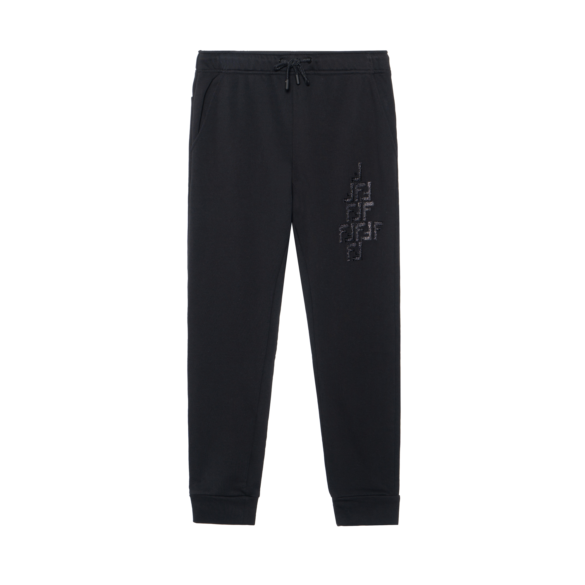 FENDI Black Monogram Logo Sweatpants FAB515AAY4F0GME