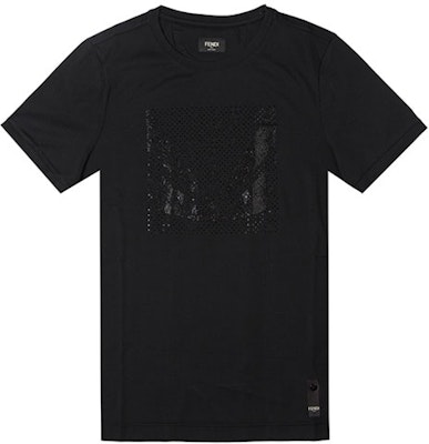 FENDI 黑色怪獸眼睛鑲鑽短袖上衣 - 素色 FY06261Z2F0ABB Buy FENDI 黑色怪獸眼睛鑲鑽短袖上衣 - 素色 FY06261Z2F0ABB