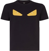 FENDI Black Monster Eyes Graphic T-Shirt FY072294TF0QA1 FENDI Black Monster Eyes Graphic T-Shirt FY072294TF0QA1