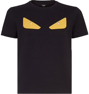 FENDI Baju-T Grafik Hitam Mata Monster FY072294TF0QA1 Buy FENDI Baju-T Grafik Hitam Mata Monster FY072294TF0QA1