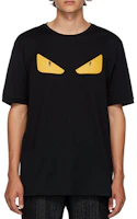 Purchase FENDI Black Monster Eyes Graphic T-Shirt FY072294TF0QA1