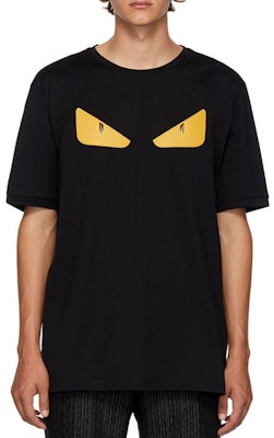 FENDI Baju-T Grafik Hitam Mata Monster FY072294TF0QA1 Purchase FENDI Baju-T Grafik Hitam Mata Monster FY072294TF0QA1
