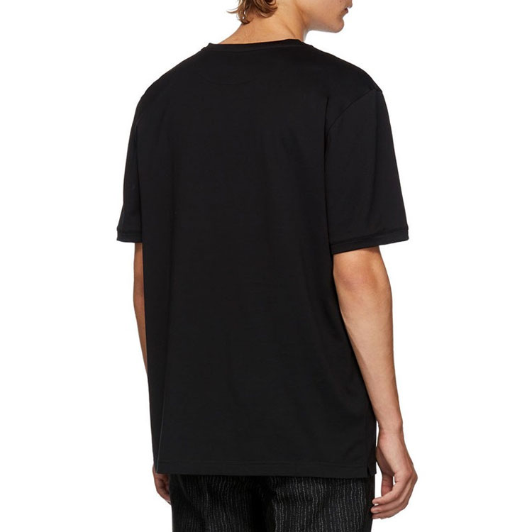 Details for フェンディ ブラック モンスターアイ グラフィック Tシャツ FY072294TF0QA1