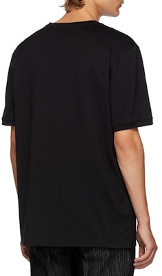 FENDI Baju-T Grafik Hitam Mata Monster FY072294TF0QA1 Details for FENDI Baju-T Grafik Hitam Mata Monster FY072294TF0QA1