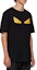 Sizing FENDI Baju-T Grafik Hitam Mata Monster FY072294TF0QA1