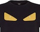 Cheap FENDI Baju-T Grafik Hitam Mata Monster FY072294TF0QA1