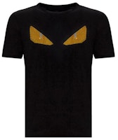 FENDI Black Printed Crew Neck Short Sleeve T-Shirt FY06821JJF0QA1 FENDI Black Printed Crew Neck Short Sleeve T-Shirt FY06821JJF0QA1