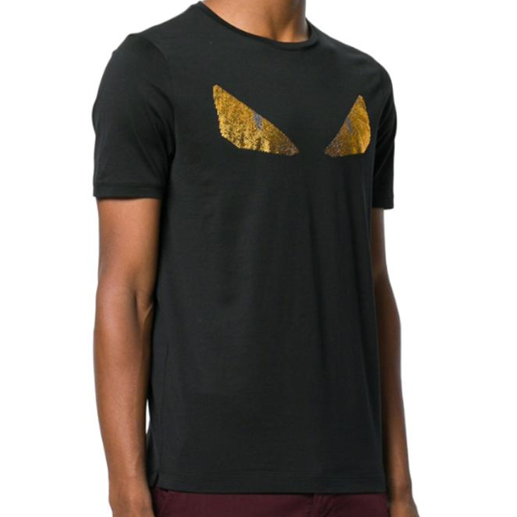 Purchase FENDI 黑色印花短袖圓領T恤 FY06821JJF0QA1