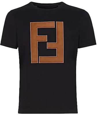 FENDI 黑色短袖T恤 带Logo印花 FY0894A2BNF0QA1 Buy FENDI 黑色短袖T恤 带Logo印花 FY0894A2BNF0QA1
