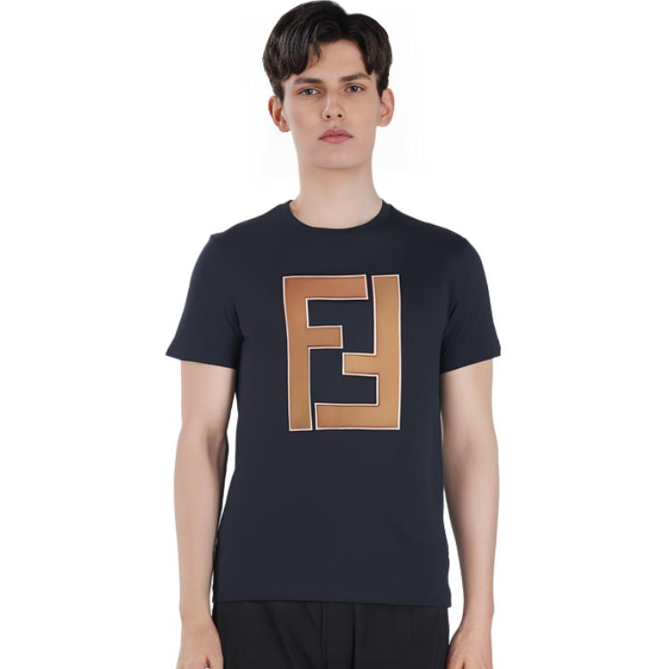 Details for FENDI 黑色短袖T恤 带Logo印花 FY0894A2BNF0QA1