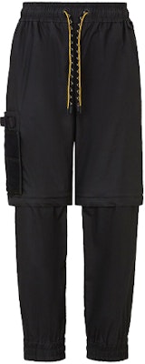 FENDI Black Solid Color Drawstring Loose Fit Casual Pants FAB620AGBGF0GME Order FENDI Black Solid Color Drawstring Loose Fit Casual Pants FAB620AGBGF0GME