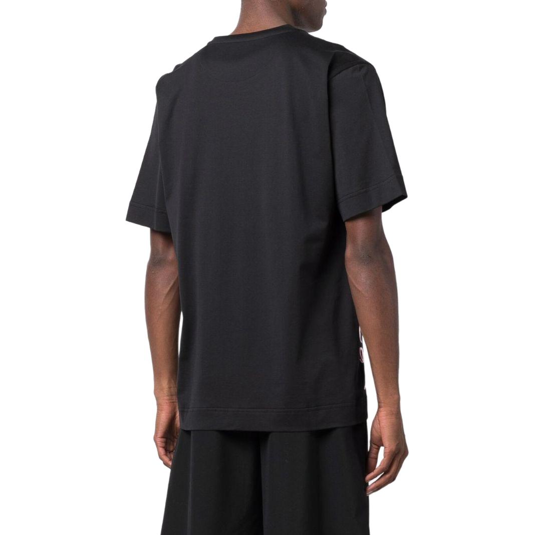 FENDI Black T-Shirt with Colorful Logo Graffiti Print Crewneck. FY0936AH0VF0BHU 圖 6