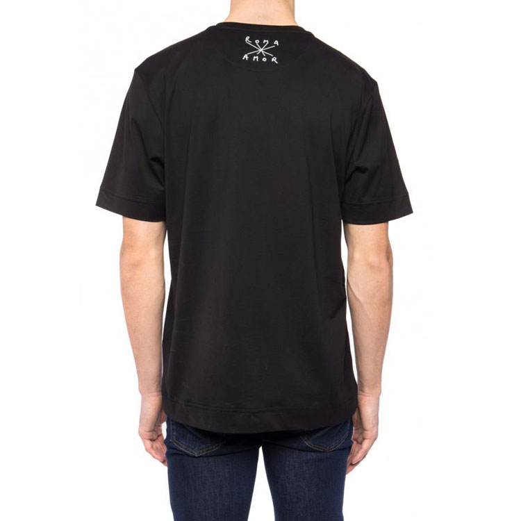 Purchase FENDI Black T-Shirt with Hand-Drawn Monster Logo Design FY0936A6ZOF0QA1