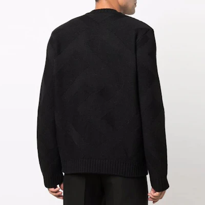 フェンディ ブラック ウール ロゴ クルーネック セーター FZY490AH2XF0QA1 Shop フェンディ ブラック ウール ロゴ クルーネック セーター FZY490AH2XF0QA1