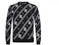 Buy FENDI Black Wool Sweater with Logo Stripes FZY033-AAUF-F0QA1