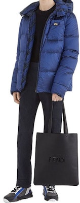 FENDI Blue Hooded Slim Fit Down Jacket with Detachable Letter Design. FW1087AGZJF0UV4 Purchase FENDI Blue Hooded Slim Fit Down Jacket with Detachable Letter Design. FW1087AGZJF0UV4