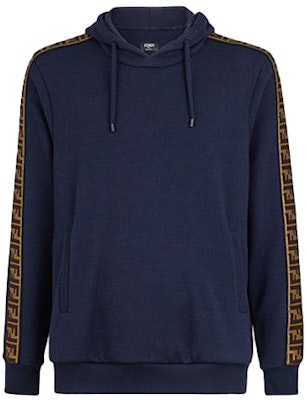 FENDI Blue Wool and Cotton Fitted Sweatshirt FY0870A1EGF0QA2 Buy FENDI Blue Wool and Cotton Fitted Sweatshirt FY0870A1EGF0QA2