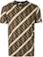 Order FENDI Brown Colorblock Logo Print Short Sleeve T-Shirt. FY0894A7A8F13J3